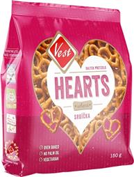 Vest HEARTS pretzels 150g / 16ks